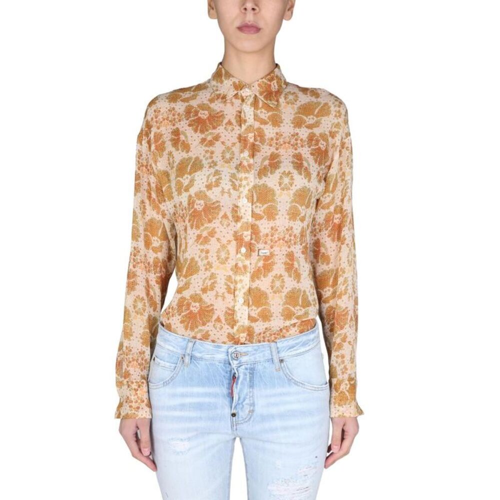 DSQUARED2 Women's Floral Print Long Sleeve Shirt Women MULTICOLOUR Shirts